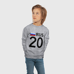 Свитшот хлопковый детский RUS 20, цвет: меланж — фото 2