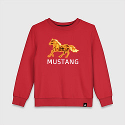 Свитшот хлопковый детский Mustang firely art, цвет: красный