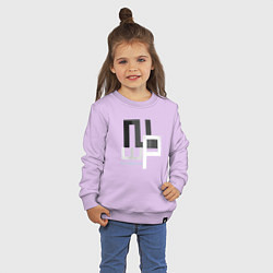 Свитшот хлопковый детский Depeche Mode - Remixes 2, цвет: лаванда — фото 2