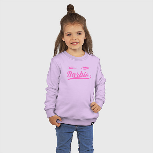 Детский свитшот Barbie blink / Лаванда – фото 3