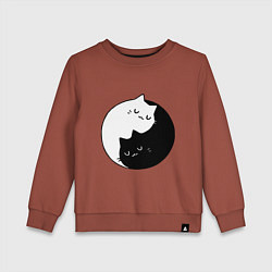 Детский свитшот Кошачий ин янь