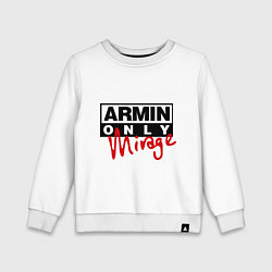 Свитшот хлопковый детский Armin Only: Mirage, цвет: белый