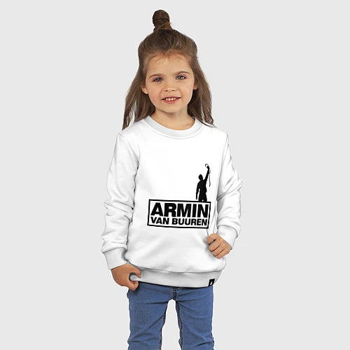 Детский свитшот Armin van buuren / Белый – фото 3