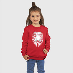 Свитшот хлопковый детский Анонимус иллюзия горная, цвет: красный — фото 2