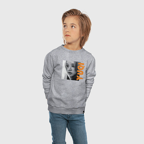 Детский свитшот Yuqi k-stars / Меланж – фото 4