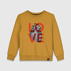 Детский свитшот Love с сердцем