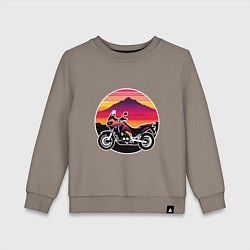 Свитшот хлопковый детский Africa twin, цвет: утренний латте