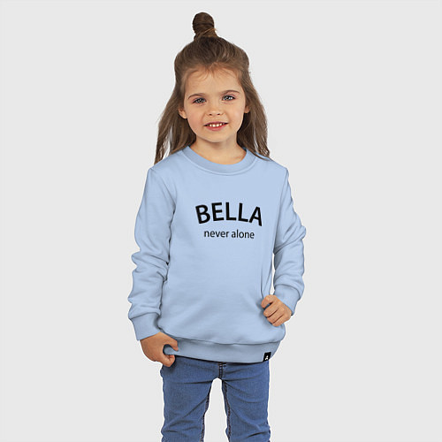 Детский свитшот Bella never alone - motto / Мягкое небо – фото 3