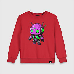 Детский свитшот Фиолетовый робот инопланетянин