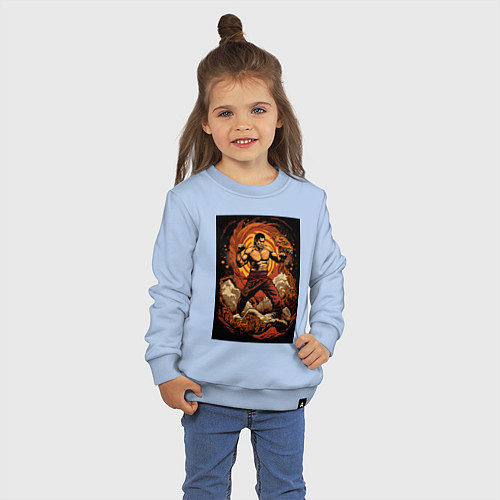 Детский свитшот Муай Тай боец / Мягкое небо – фото 3