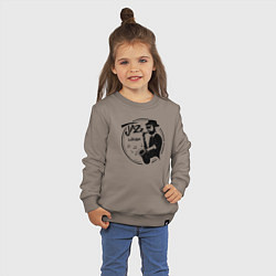 Свитшот хлопковый детский Jazz lover, цвет: утренний латте — фото 2