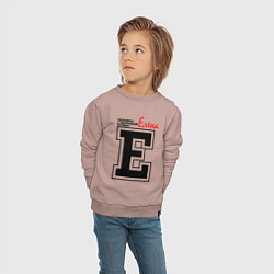 Свитшот хлопковый детский Елена человек с большой буквы, цвет: пыльно-розовый — фото 2