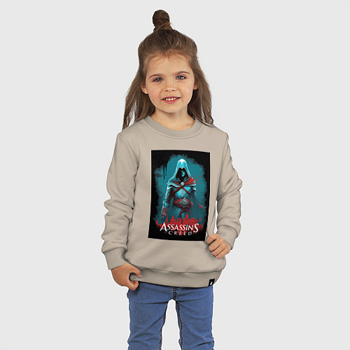 Детский свитшот Assassins creed тайные секреты / Миндальный – фото 3