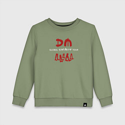 Свитшот хлопковый детский Depeche Mode - Spirit shirt, цвет: авокадо