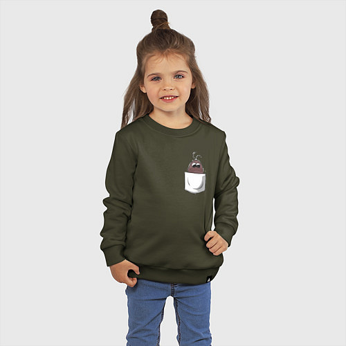 Детский свитшот Гуррен-Лаганн Бута / Хаки – фото 3