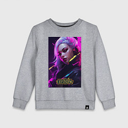 Свитшот хлопковый детский League of Legends Kaisa Kda, цвет: меланж