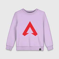 Свитшот хлопковый детский Logo apex legends, цвет: лаванда