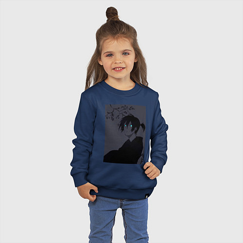Детский свитшот Бездомный бог Ято / Тёмно-синий – фото 3