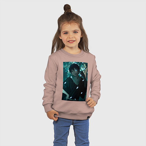 Детский свитшот Ято Nogarami / Пыльно-розовый – фото 3