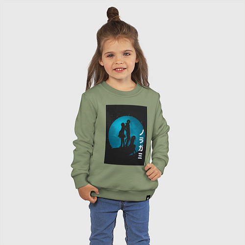 Детский свитшот Бездомный бог Юкинэ / Авокадо – фото 3