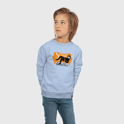 Детский свитшот Серийный чиллер / Мягкое небо – фото 4