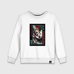 Свитшот хлопковый детский Человек-бензопила Денджи chainsaw man Denji, цвет: белый