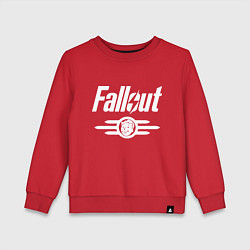 Свитшот хлопковый детский Fallout - vault 33, цвет: красный