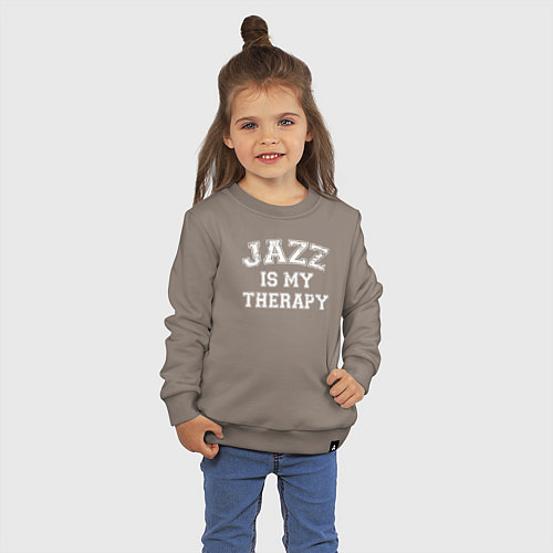 Детский свитшот Джаз моя терапия / Утренний латте – фото 3