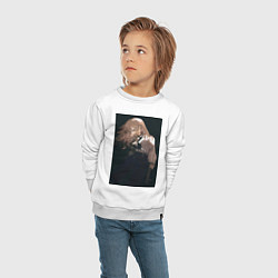 Свитшот хлопковый детский Ведьма и чудовище Гидо, цвет: белый — фото 2