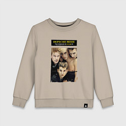Свитшот хлопковый детский Depeche Mode - Singles, цвет: миндальный