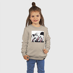 Свитшот хлопковый детский Магия и мускулы Ланс Краун, цвет: миндальный — фото 2