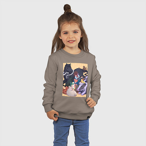 Детский свитшот Корзинка фруктов Кё Сома / Утренний латте – фото 3