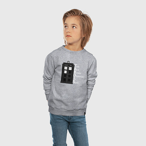Детский свитшот Время и пространство / Меланж – фото 4