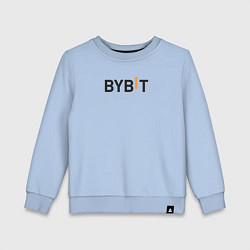 Свитшот хлопковый детский Bybit, цвет: мягкое небо