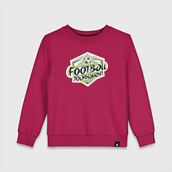 Свитшот хлопковый детский Футбольный турнир, цвет: маджента