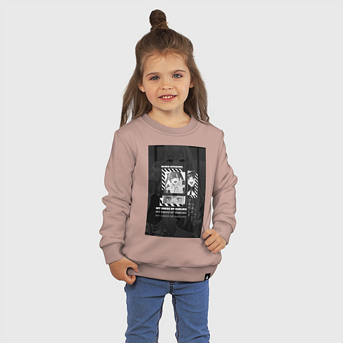 Детский свитшот Марин Китагава Гяру / Пыльно-розовый – фото 3