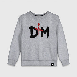 Свитшот хлопковый детский Депеш мод логотип, цвет: меланж