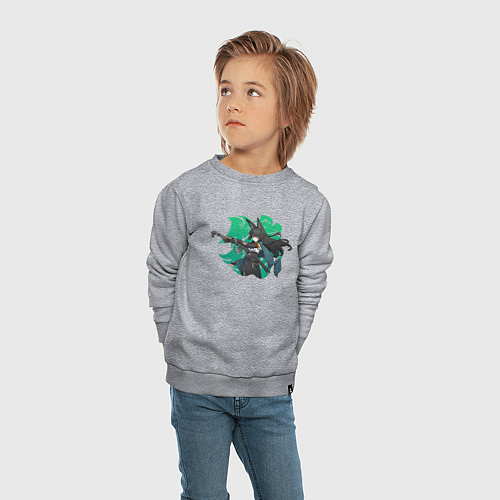 Детский свитшот Zenless Zone Zero Hoshimi Miyabi / Меланж – фото 4