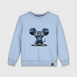 Детский свитшот Кот со штангой