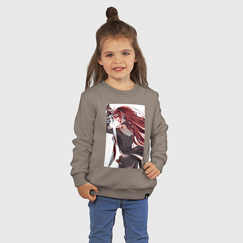 Детский свитшот Реинкарнация безработного Бореас Грейрат / Утренний латте – фото 3