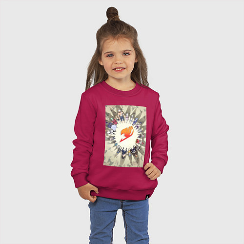 Детский свитшот Хвост Феи Люси Хартфилия / Маджента – фото 3