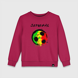 Свитшот хлопковый детский Сборная Сенегала, цвет: маджента