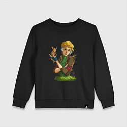 Свитшот хлопковый детский Фиби - RimWorld, цвет: черный