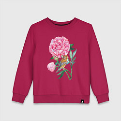 Детский свитшот Ветка пионов
