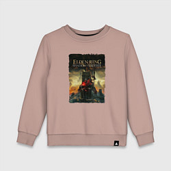 Свитшот хлопковый детский Shadow of the erdtree - Elden ring, цвет: пыльно-розовый