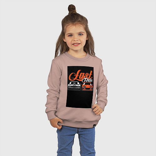 Детский свитшот Форсаж последний заезд / Пыльно-розовый – фото 3