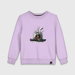 Свитшот хлопковый детский Арт оборотень, цвет: лаванда