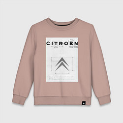 Детский свитшот Citroen логотип