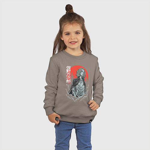 Детский свитшот Токийские мстители Манджиро Сано / Утренний латте – фото 3