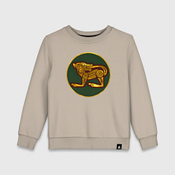 Свитшот хлопковый детский Эбданы из Total War: Attila, цвет: миндальный